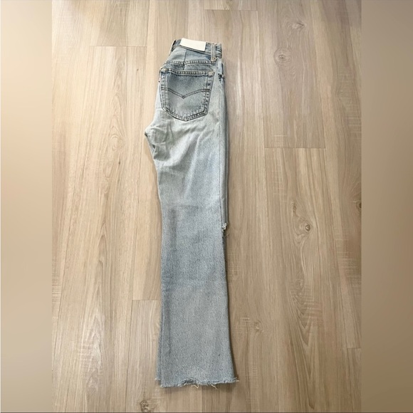 redone vintage levi’s 501 straight jeans size 24 - Picture 3 of 11